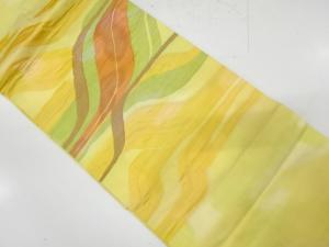 変わり横段模様織り出し　名古屋帯